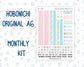 Kit 0262 - A6 Hobonichi Original - Monthly Kit - April - Spring Puffs