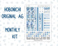 Kit 0249 - A6 Hobonichi Original - Monthly Kit - January - Icy Lace