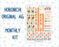 Kit 0271 - A6 Hobonichi Original - Monthly Kit - June - Strawberry Shore