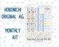 Kit 0279 - A6 Hobonichi Original - Monthly Kit - August - Not Ready For School
