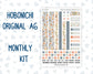 Kit 0300 - A6 Hobonichi Original - Monthly Kit - October - Autumn Stroll