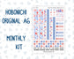 Kit 0273 - A6 Hobonichi Original - Monthly Kit - July - Americana In Bloom
