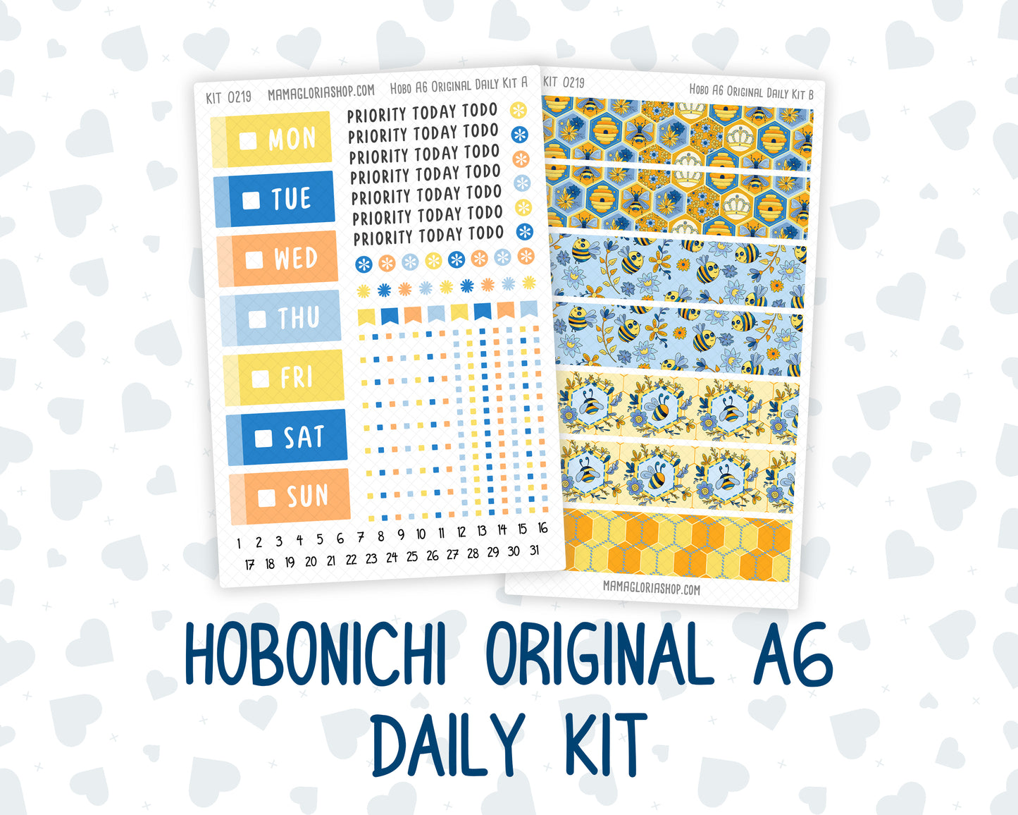 Kit 0219- A6 Hobonichi Original – Daily Kit - Bee's Business - May