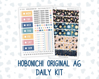 Kit 0248 - A6 Hobonichi Original - Daily Kit - January - Midnight Countdown