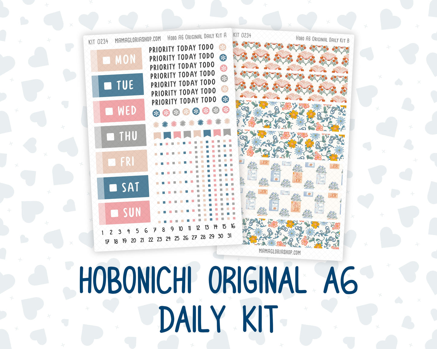 Kit 0234 - A6 Hobonichi Original - Daily Kit - September - REF - Kit 0234 – Reader’s Escape - September