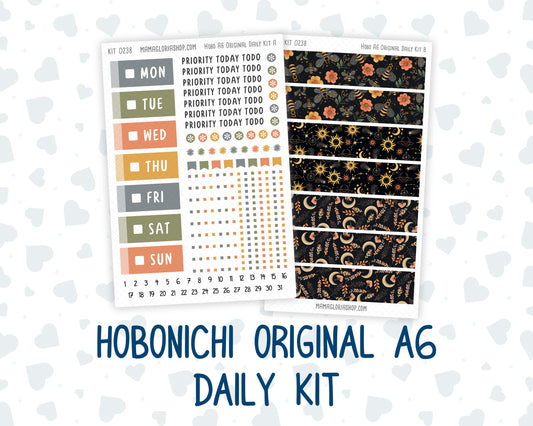 Kit 0238 - A6 Hobonichi Original - Daily Kit - October - Starry Autumn Nights
