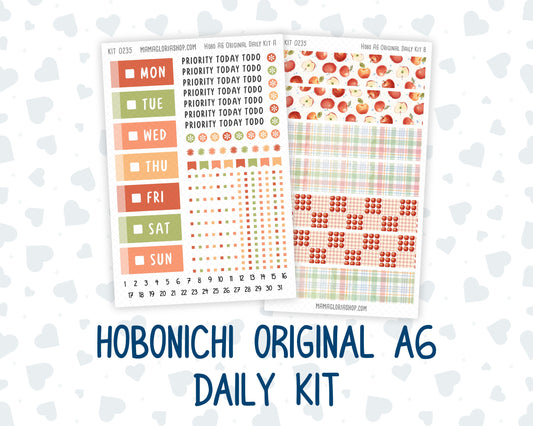 Kit 0235 - A6 Hobonichi Original - Daily Kit - September - Apple Orchard
