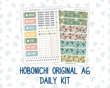 Kit 0212- A6 Hobonichi Original – Daily Kit - Prickly And Pretty - April