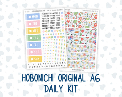 Kit 0279 - A6 Hobonichi Original - Daily Kit - August - Not Ready For School