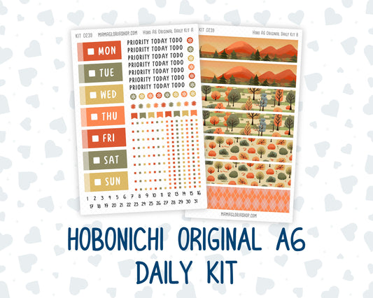 Kit 0239 - A6 Hobonichi Original - Daily Kit - October - October Stroll