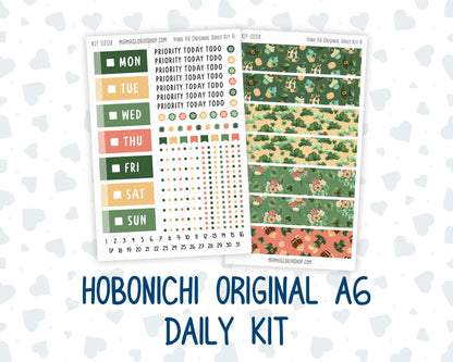 Kit 0208 - A6 Hobonichi Original– Daily Kit - Shamrock Lane - March