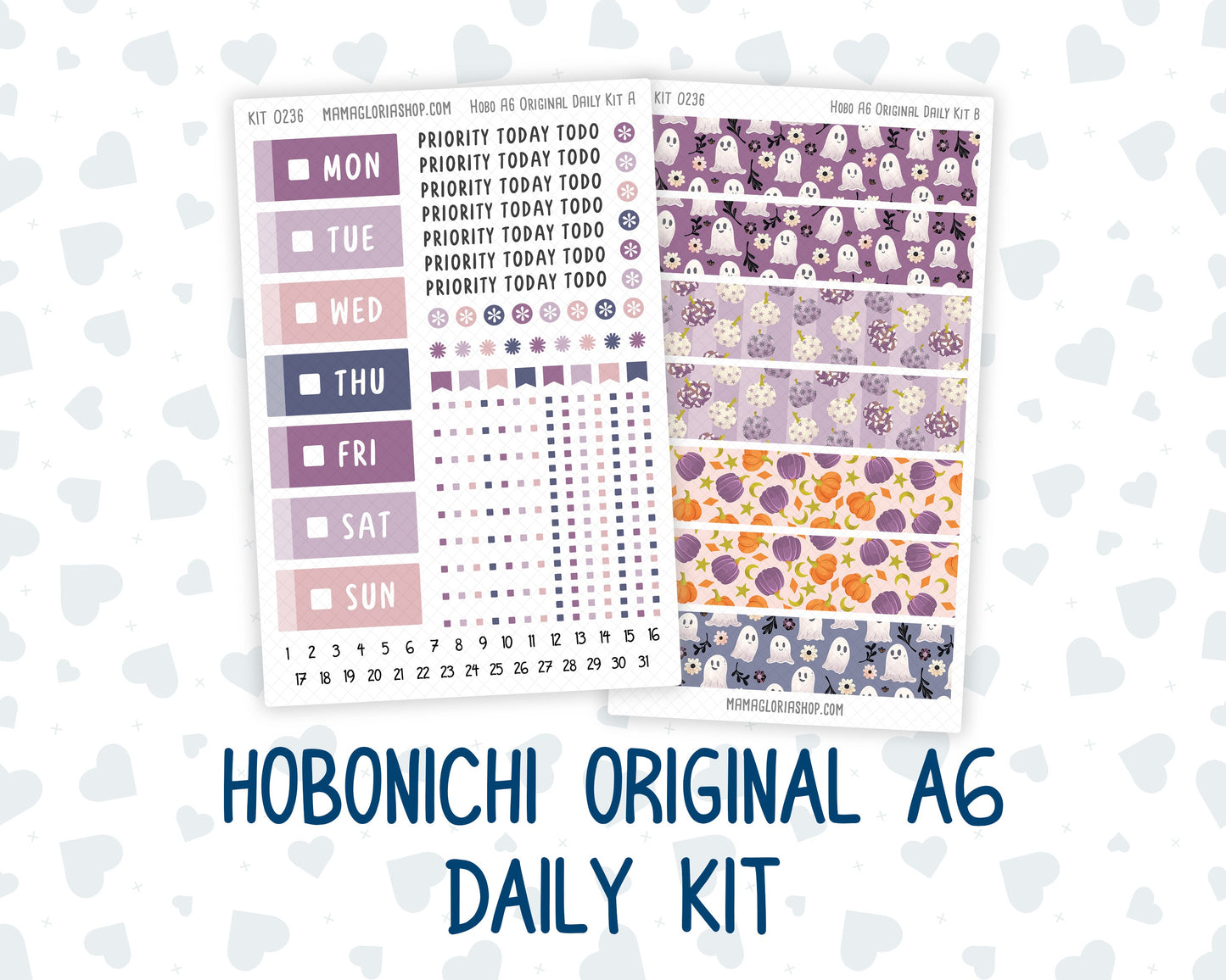 Kit 0236 - A6 Hobonichi Original - Daily Kit - October - Sweet & Spooky