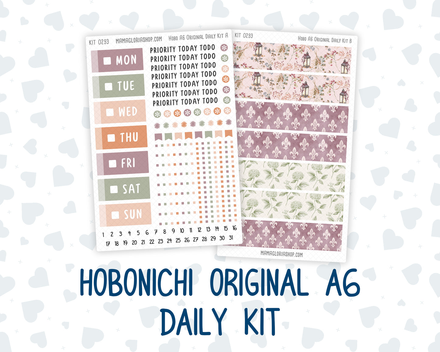 Kit 0293 - A6 Hobonichi Original - Daily Kit - September - Fleur de Provence