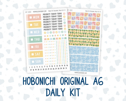 Kit 0222 - A6 Hobonichi Original - Daily Kit - June - Beach Day