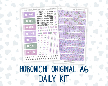 Kit 0263 - A6 Hobonichi Original - Daily Kit - April - Lavender Drift