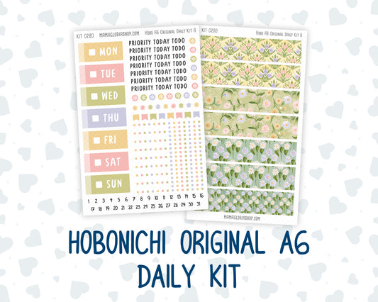 Kit 0280 - A6 Hobonichi Original - Daily Kit - Half Past Six In August