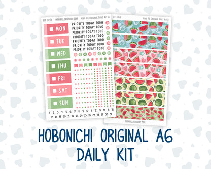 Kit 0276 - A6 Hobonichi Original - Daily Kit - July - Melon Crush