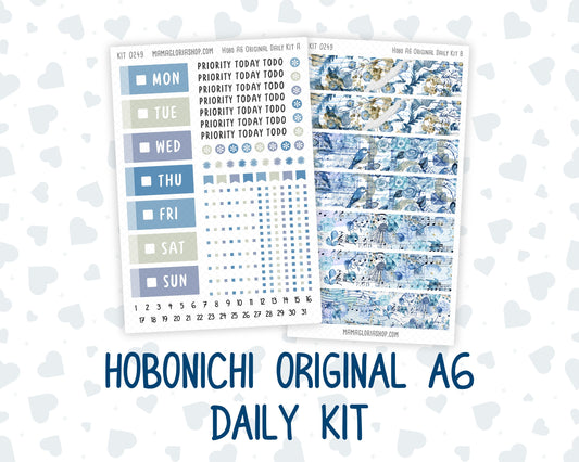 Kit 0249 - A6 Hobonichi Original - Daily Kit - January - Icy Lace