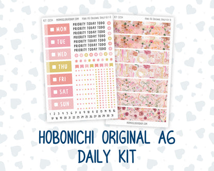 Kit 0294 - A6 Hobonichi Original - Daily Kit - September - Rosy Reveria