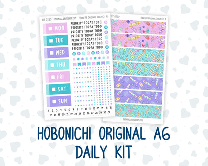 Kit 0230 - A6 Hobonichi Original - Daily Kit - August - School Daze