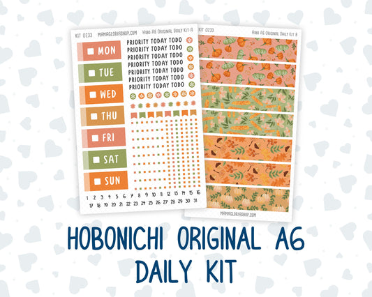 Kit 0233 - A6 Hobonichi Original - Daily Kit - September - Cinnamon Days