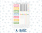 Kit 0260 - A6 Hobonichi Original - Daily Kit - April - Pastel Egg Hunt