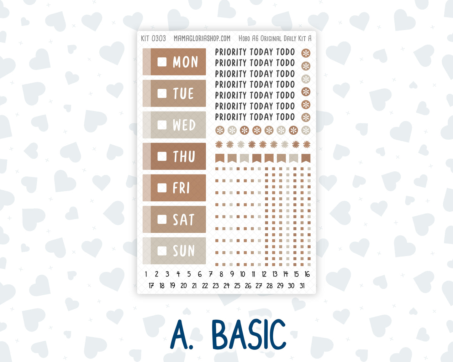 Kit 0303 - A6 Hobonichi Original - Daily Kit - November - Into The Woods