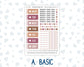 Kit 0207- A6 Hobonichi Original– Daily Kit - Wild Love - February