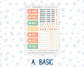 Kit 0278 - A6 Hobonichi Original - Daily Kit - August - Oops, All Peaches