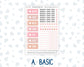 Kit 0297 - A6 Hobonichi Original - Daily Kit - October - Pink Spell