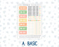 Kit 0228 - A6 Hobonichi Original - Daily Kit - August - Just Peachy