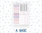 Kit 0204- A6 Hobonichi Original – Daily Kit - Valentine's Garden - February