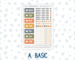 Kit 0238 - A6 Hobonichi Original - Daily Kit - October - Starry Autumn Nights