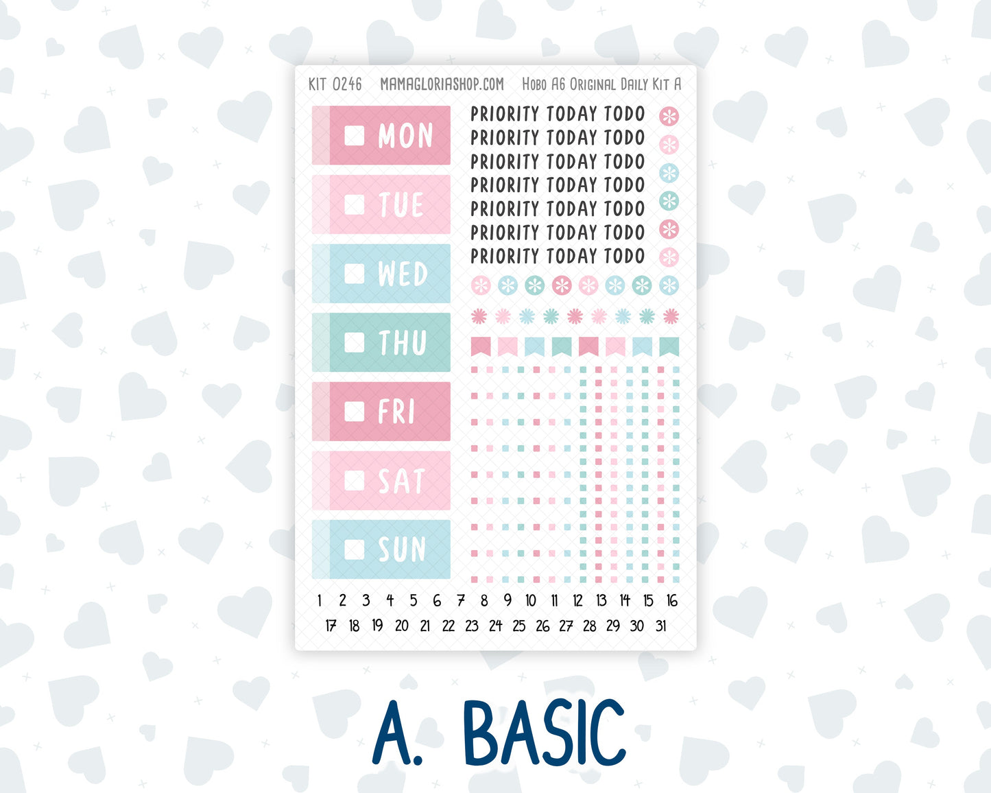 Kit 0246 - A6 Hobonichi Original - Daily Kit - December - Gingerbread Sweets