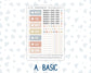 Kit 0261 - A6 Hobonichi Original - Daily Kit - April - Llama Spring