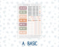 Kit 0293 - A6 Hobonichi Original - Daily Kit - September - Fleur de Provence