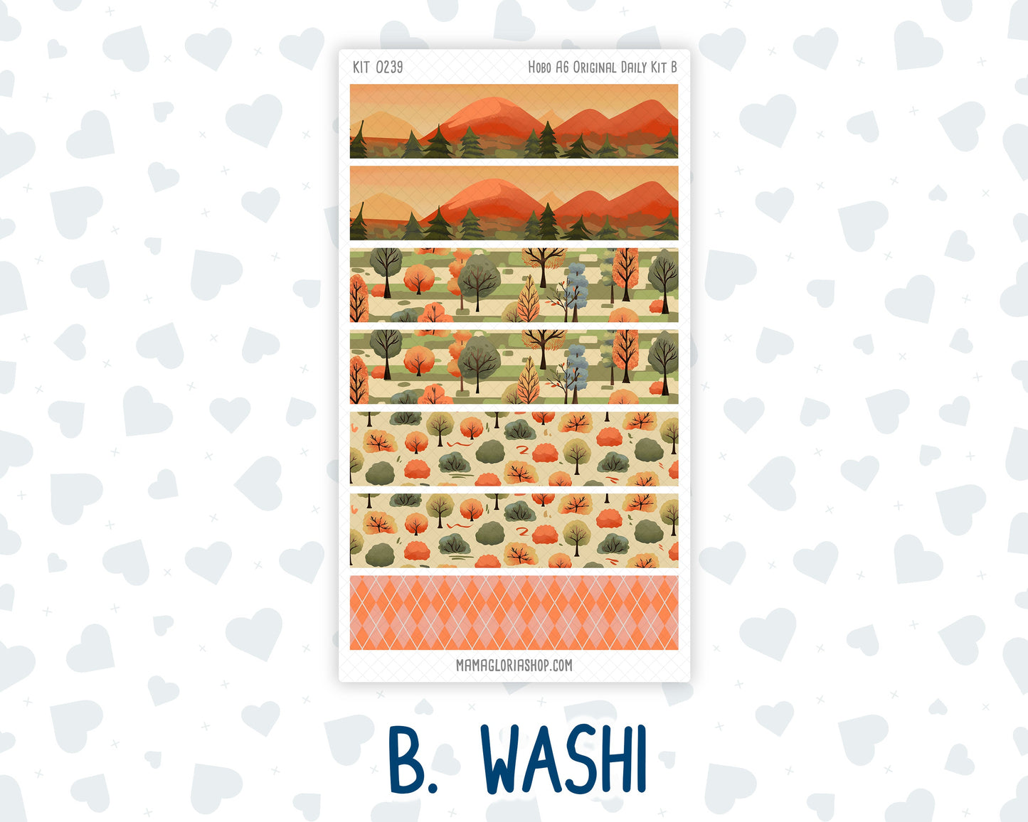 Kit 0239 - A6 Hobonichi Original - Daily Kit - October - October Stroll
