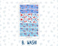 Kit 0224 - A6 Hobonichi Original - Daily Kit - July - Patriotic Parade