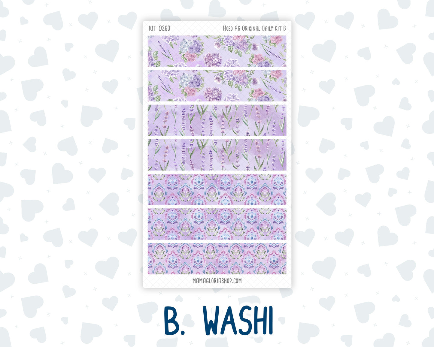 Kit 0263 - A6 Hobonichi Original - Daily Kit - April - Lavender Drift