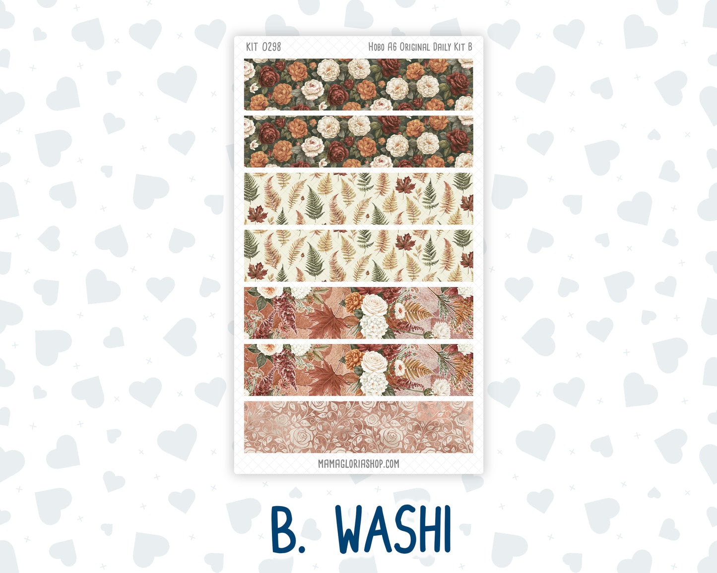 Kit 0298 - A6 Hobonichi Original - Daily Kit - October - Velvet Bloom
