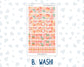 Kit 0278 - A6 Hobonichi Original - Daily Kit - August - Oops, All Peaches