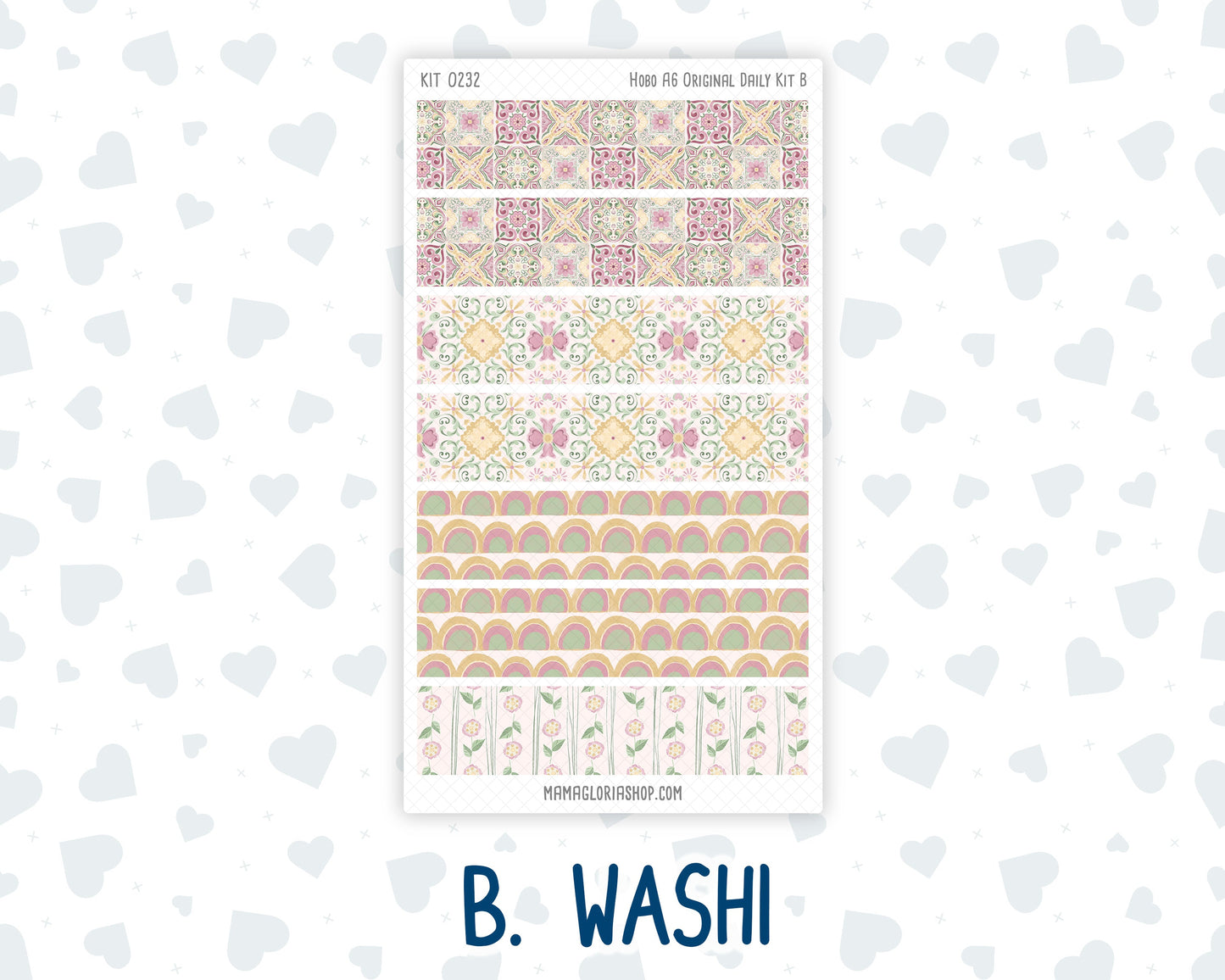 Kit 0232 - A6 Hobonichi Original - Daily Kit - September - Heirloom Garden