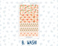 Kit 0228 - A6 Hobonichi Original - Daily Kit - August - Just Peachy
