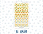 Kit 0229 - A6 Hobonichi Original - Daily Kit - August - Golden Faces