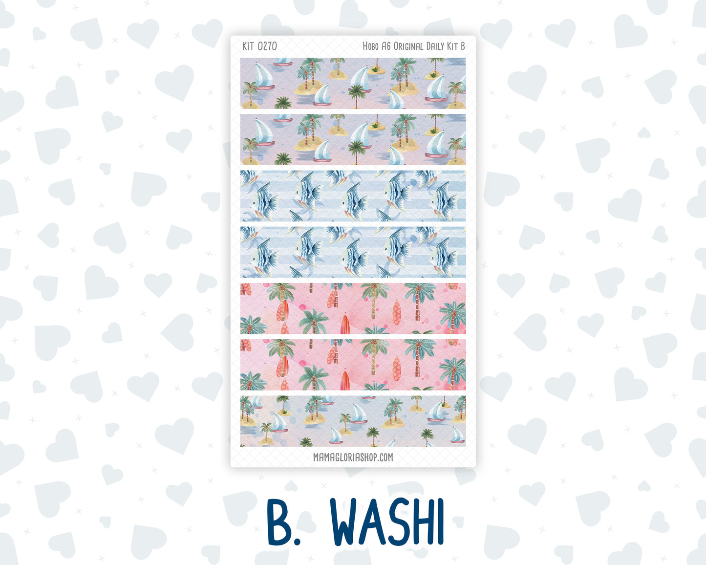 Kit 0270 - A6 Hobonichi Original - Daily Kit - June - Beachside Bliss