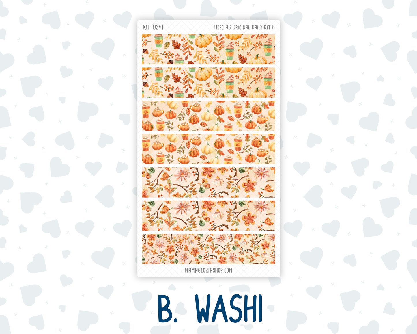 Kit 0241 - A6 Hobonichi Original - Daily Kit - November - Pumpkin Latte