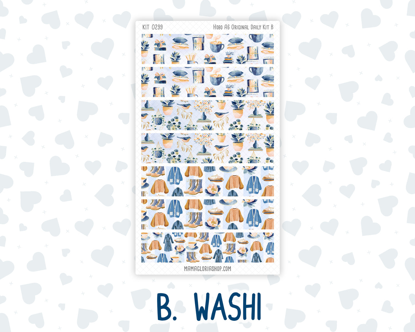 Kit 0299 - A6 Hobonichi Original - Daily Kit - October - Book Nook