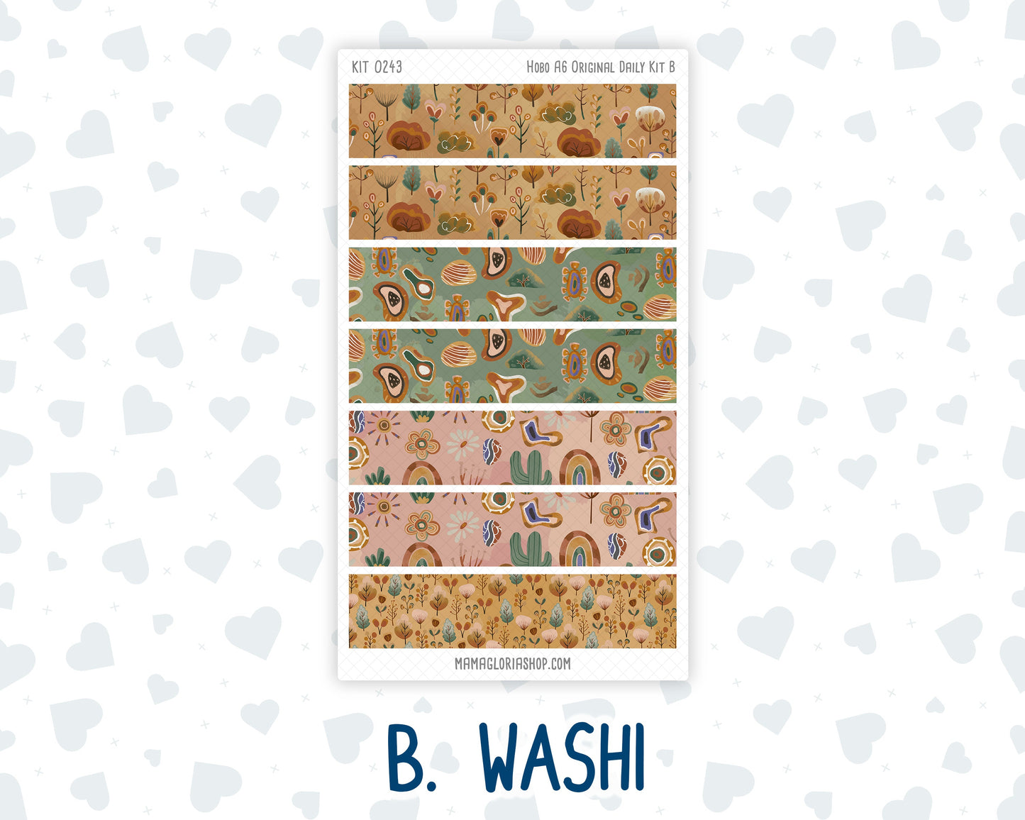 Kit 0243 - A6 Hobonichi Original - Daily Kit - November - Boho Autumn