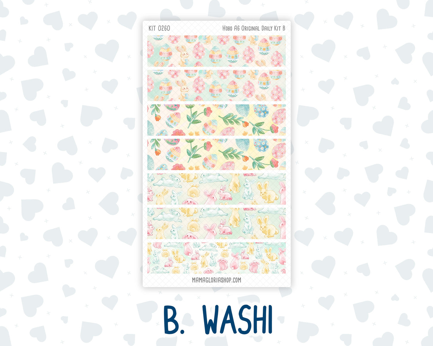 Kit 0260 - A6 Hobonichi Original - Daily Kit - April - Pastel Egg Hunt