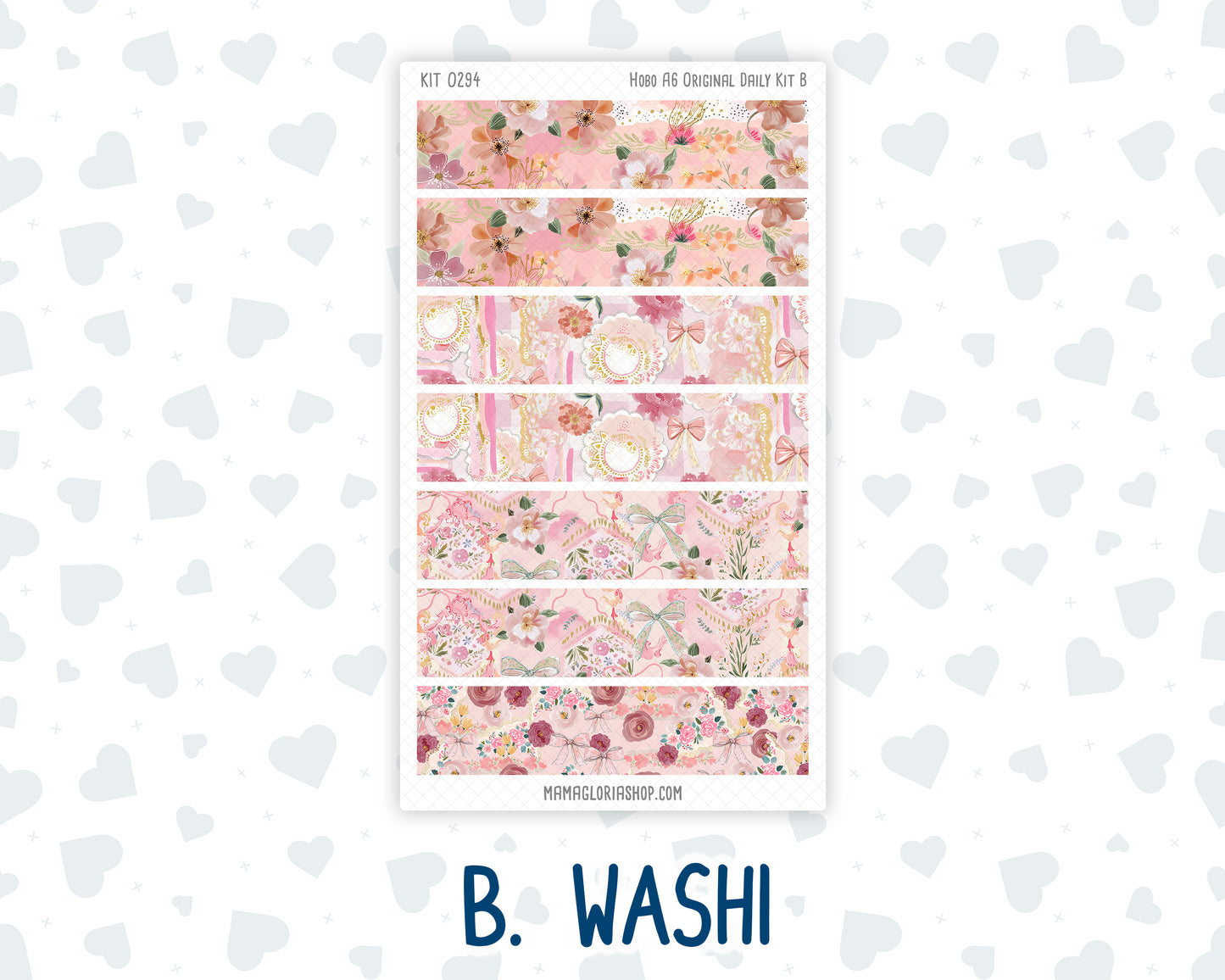 Kit 0294 - A6 Hobonichi Original - Daily Kit - September - Rosy Reveria